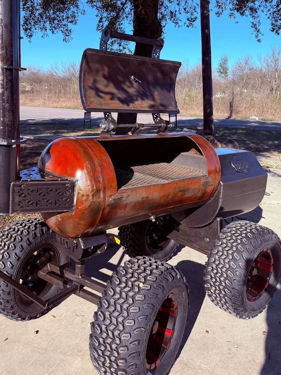 20 x 48 Off-Road Offset Smoker by Blue Collar Pits