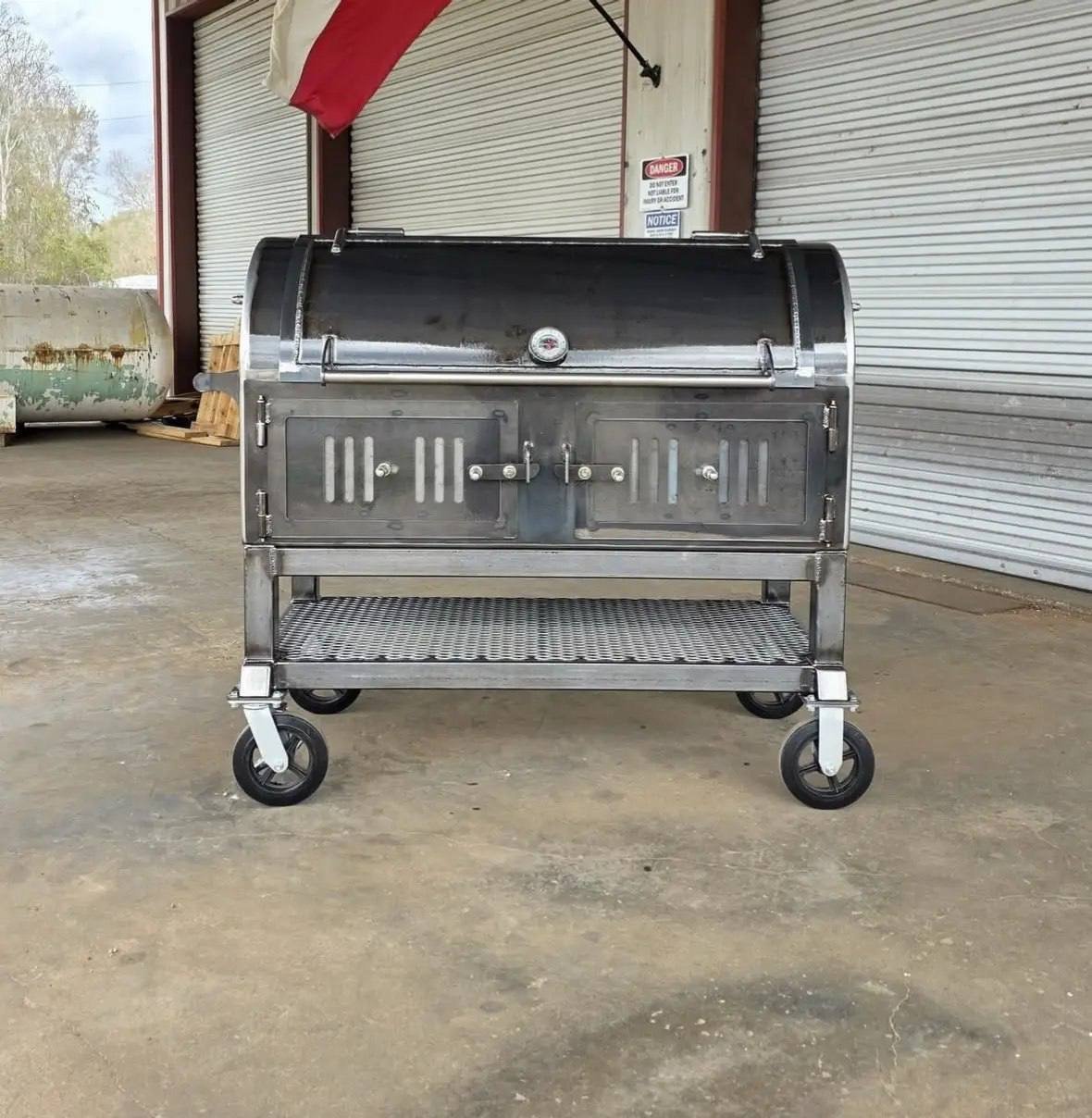 26×57 Backyard Smoker Heavy-Duty Charcoal Grill