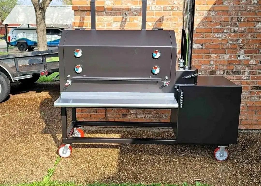 Premium Cabinet Offset Smoker With Insulated Firebox - Image 2