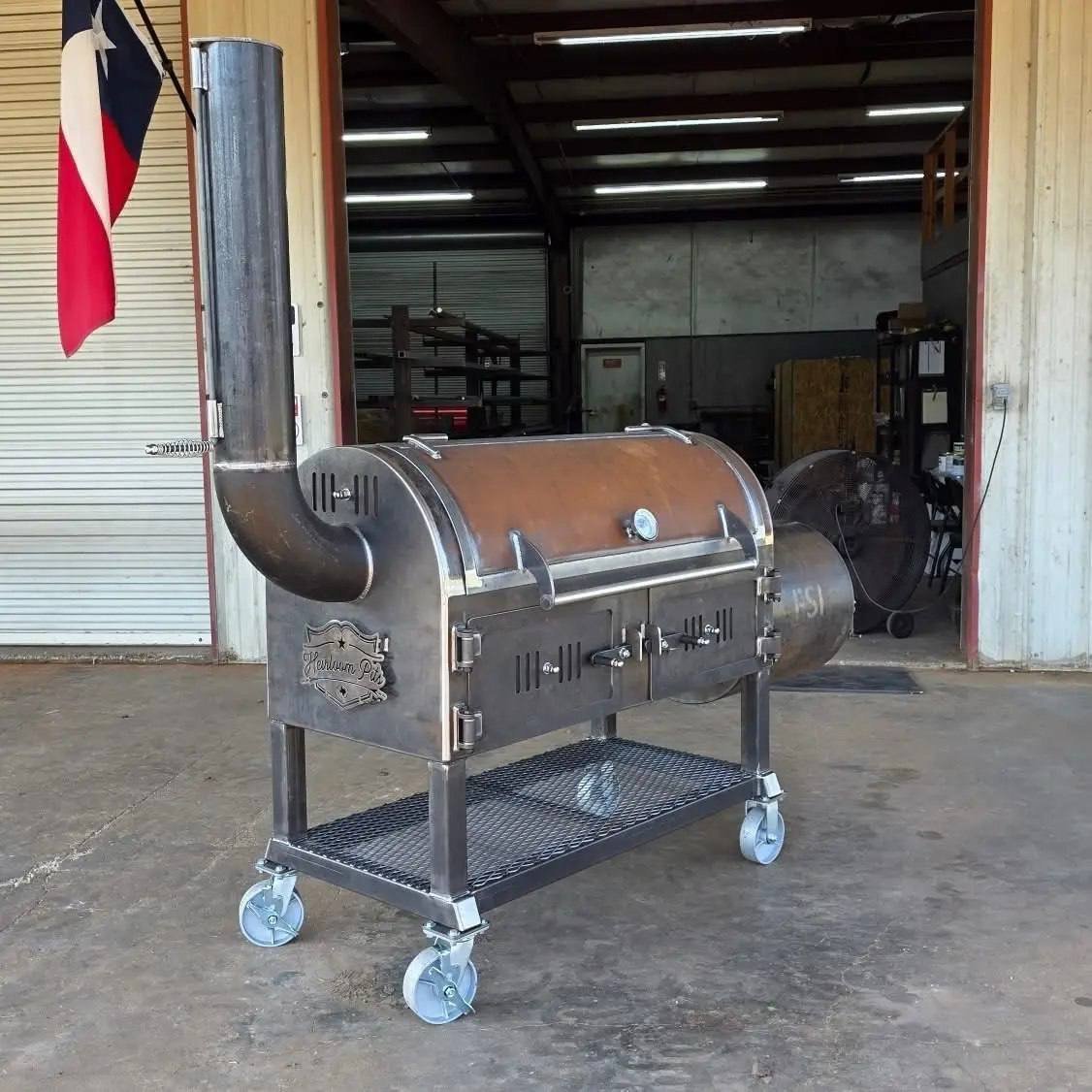 Combo Direct Heat Cooker and Offset Smoker