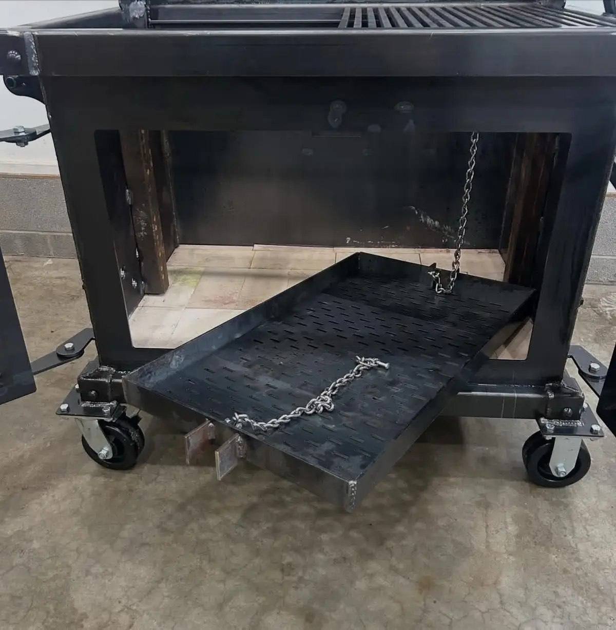 Custom Cabinet Smoker and Grill with Adjustable Grate - Image 4