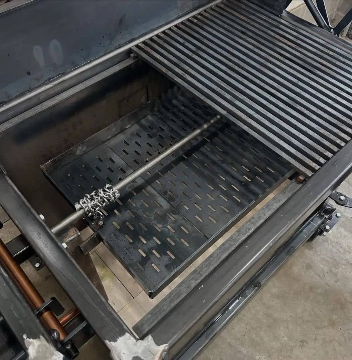 Custom Cabinet Smoker and Grill with Adjustable Grate - Image 6