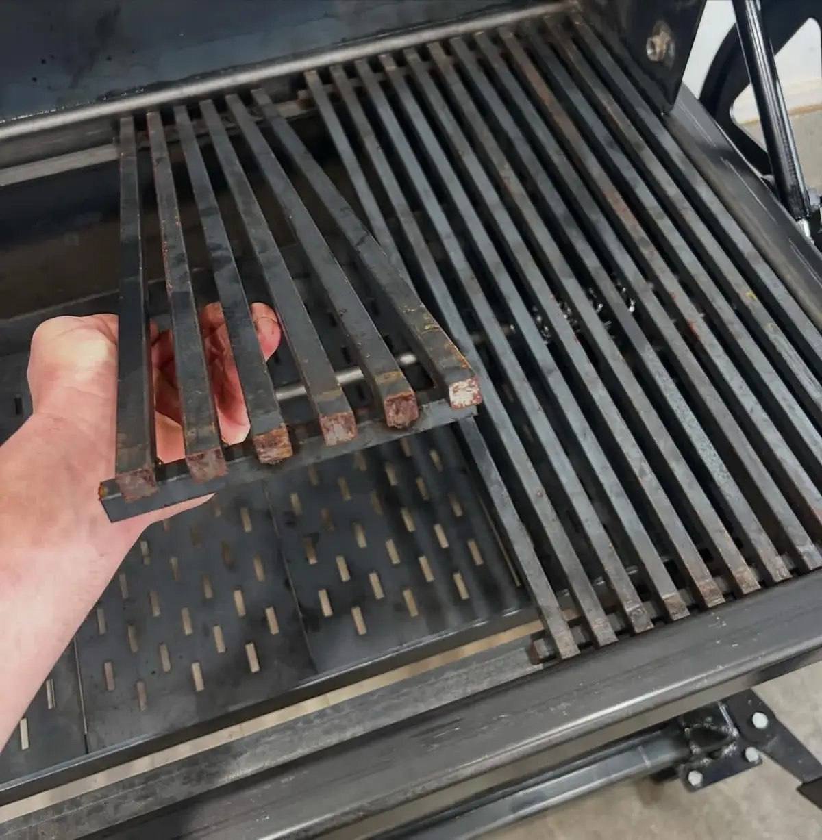 Custom Cabinet Smoker and Grill with Adjustable Grate - Image 7