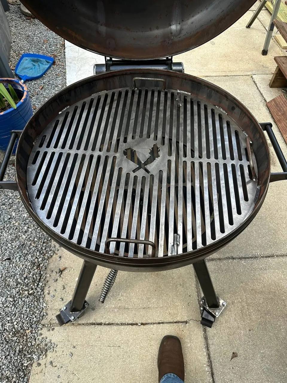 Domed Bowl Grill on Casters