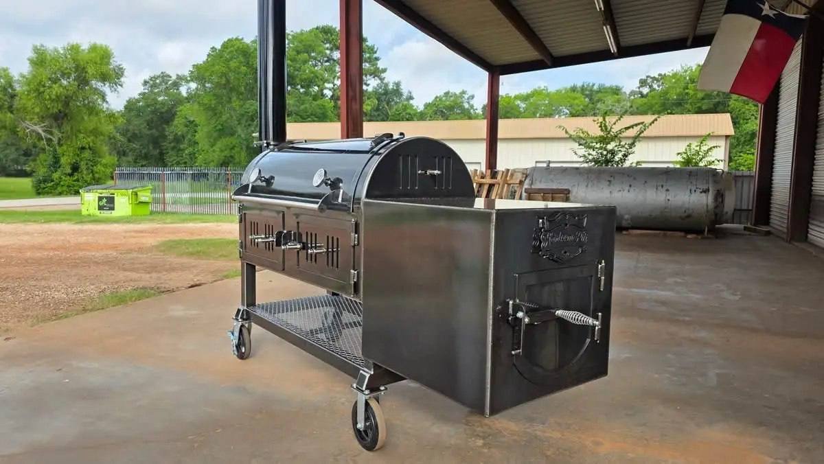 Heirloom Pits 24 x 50 Inch Offset Smoker Combo Grill