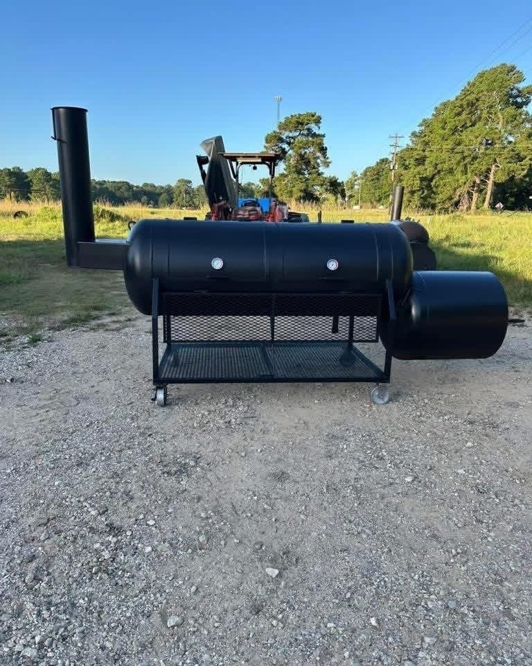 Large Dual-Door Offset Smoker on Casters - Image 7