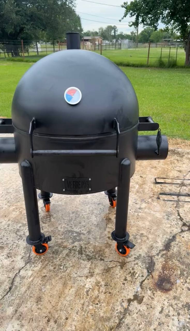 Live Fire Pits Heavy Duty Steel Drum Smoker