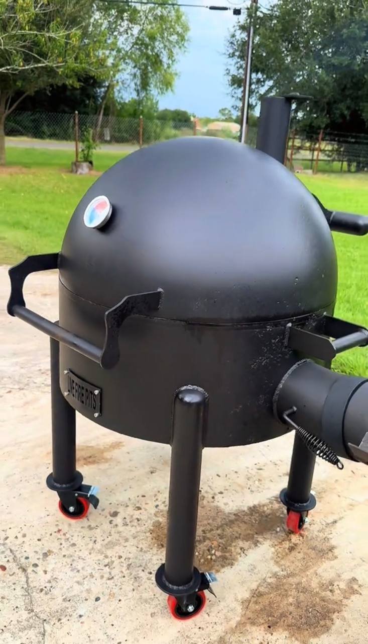Live Fire Pits Heavy Duty Steel Drum Smoker - Image 2