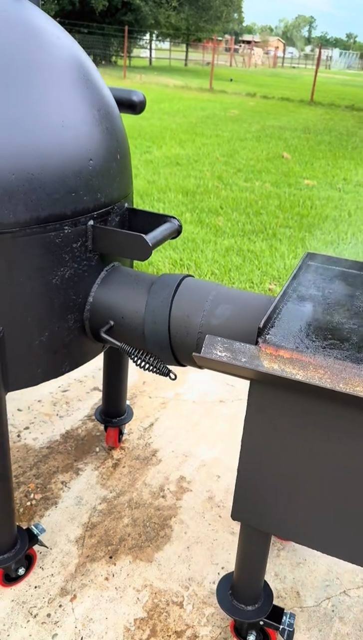 Live Fire Pits Heavy Duty Steel Drum Smoker - Image 6