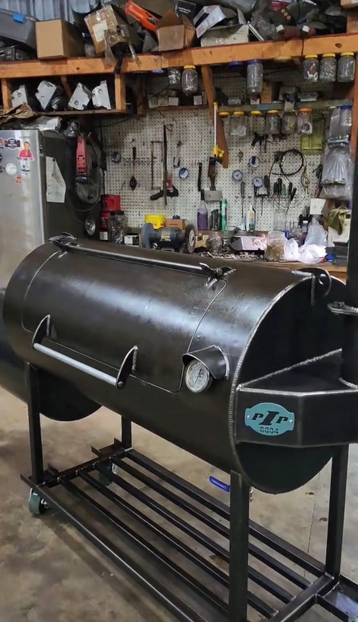 Offset Smoker on Casters with Heavy Duty Steel Construction - Image 5