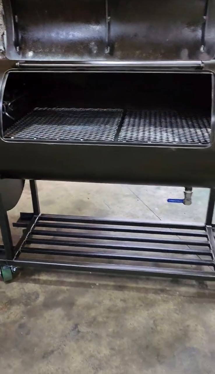 Offset Smoker on Casters with Heavy Duty Steel Construction - Image 9