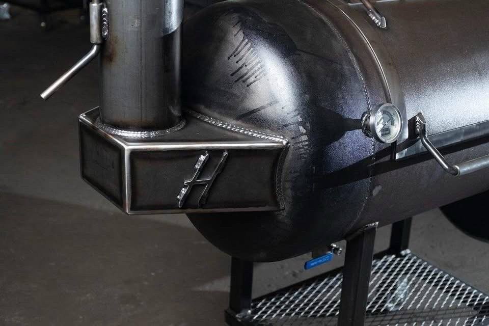 Custom Raw Steel Barrel Smoker - Image 5