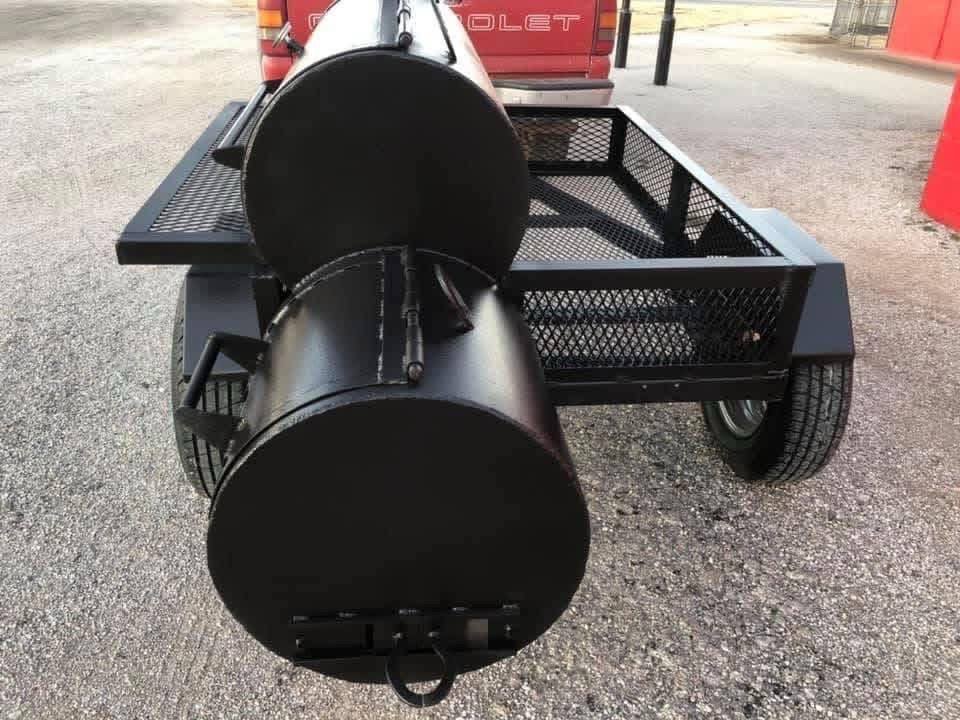 Texas Flag Smoker on Casters - Image 9