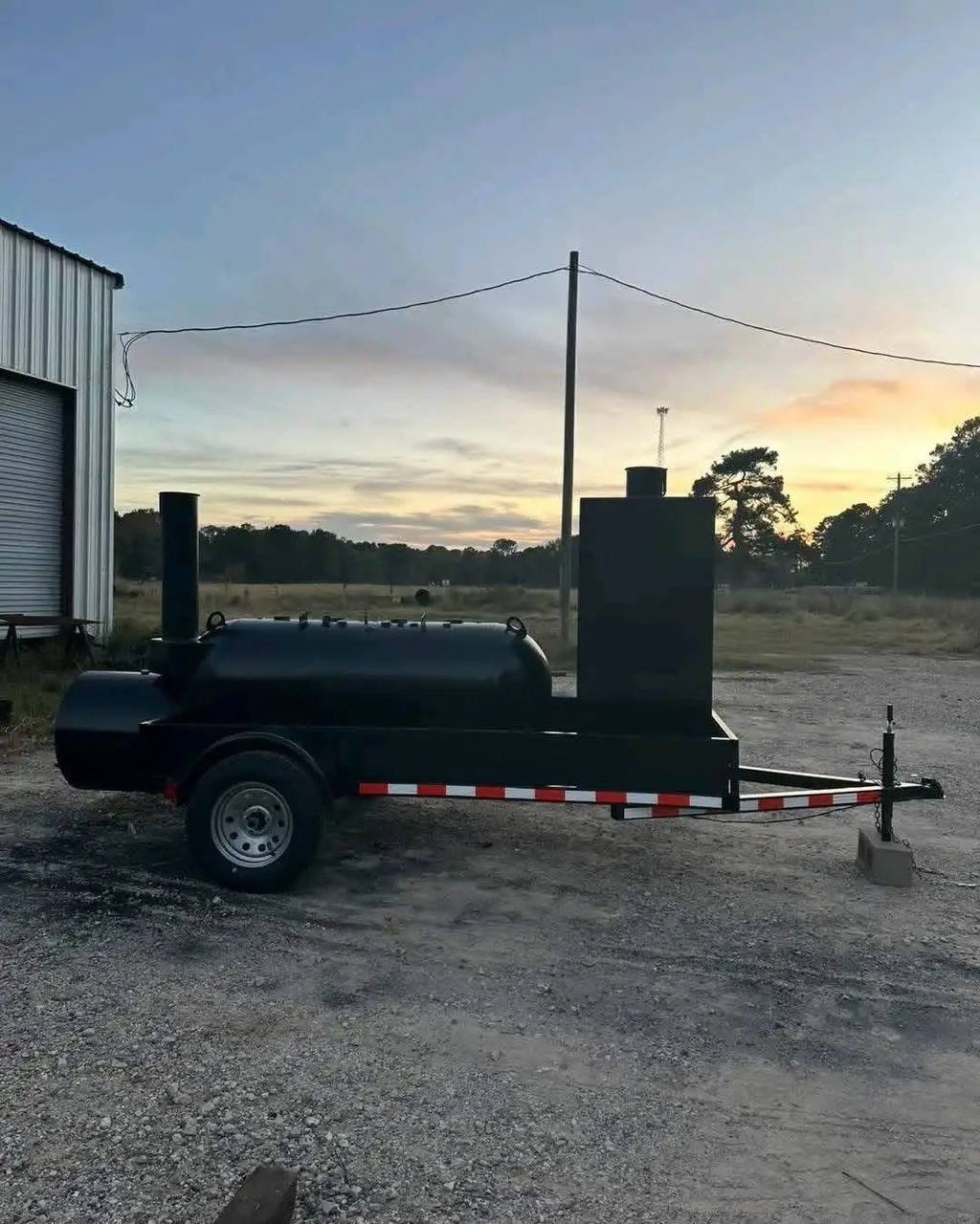 Custom 5×10 Trailer With Vertical Smoker